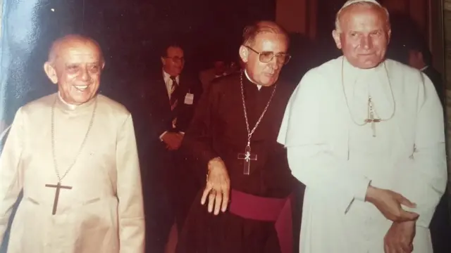 Dom Helder Câmara e o papa no Recife