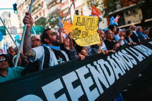 Protesto na Argentina