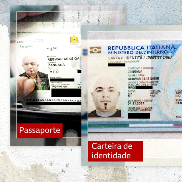 Carteira de identidade e passaporte que ajudaram na identificação do contrabandista