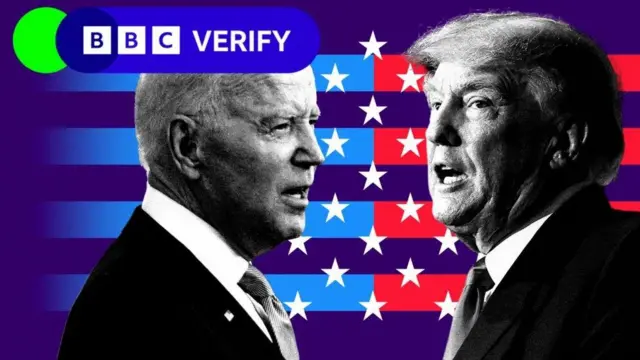 Debate entre Trump e Biden