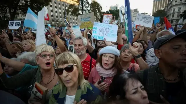 Protesto na Argentina