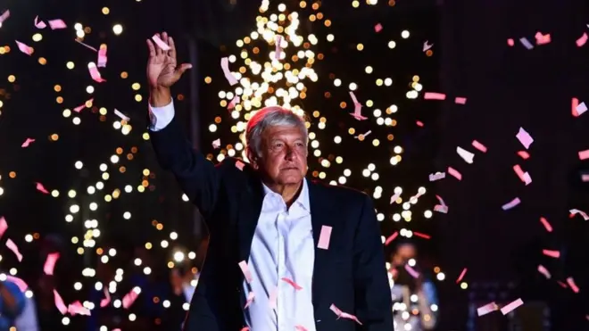 Andrés Manuel López Obrador, candidato puntero a la presidencia de México.