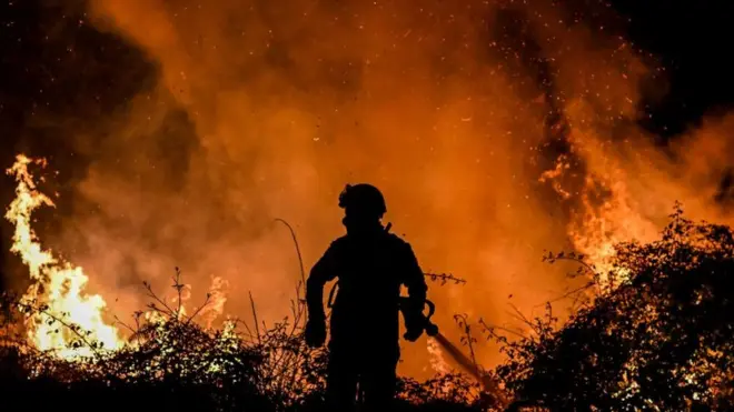 Incendio en el norte de Portugal el pasado 15 de julio.