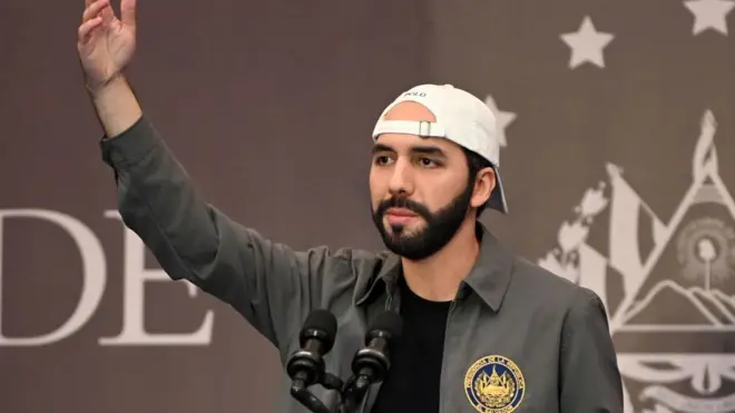 Nayib Bukele este domingo 28 de febrero.