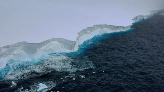 iceberg visto de cima
