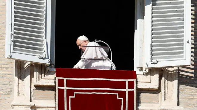 Papa Francisco na janela