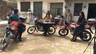 Three women on motorbikes across Pakistan: BBC News Urdu On Wheels