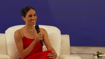 Meghan, Duchess of Sussex, speaking at event