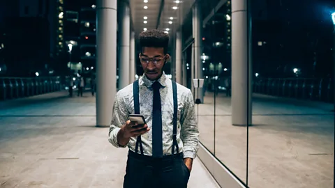 Getty Images The extension of the self into smartphones was something Chalmers saw before many others (Credit: Getty Images)