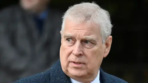 Prince Andrew at Sandringham in December