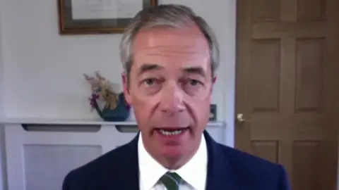 Nigel Farage speaking to BBC's Today programme