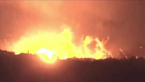 Huge explosion seen over Beirut skyline