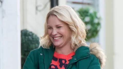 Getty Images Joanna Page on the set of Gavin & Stacey