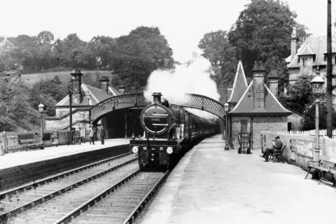 Getty Images Cromford Station in Derbyshire, 15 June 1911