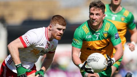 Cathal McShane in action for Tyrone