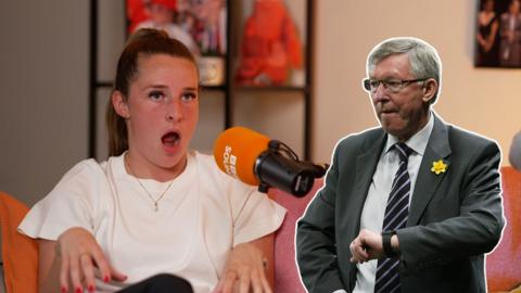 Ella Toone and Sir Alex Ferguson