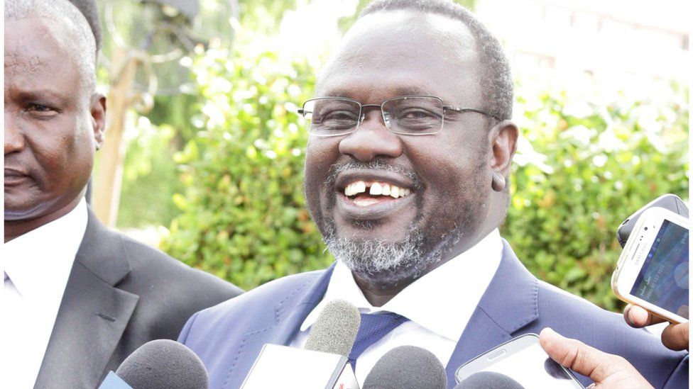 South Sudanese First Vice President Riek Machar