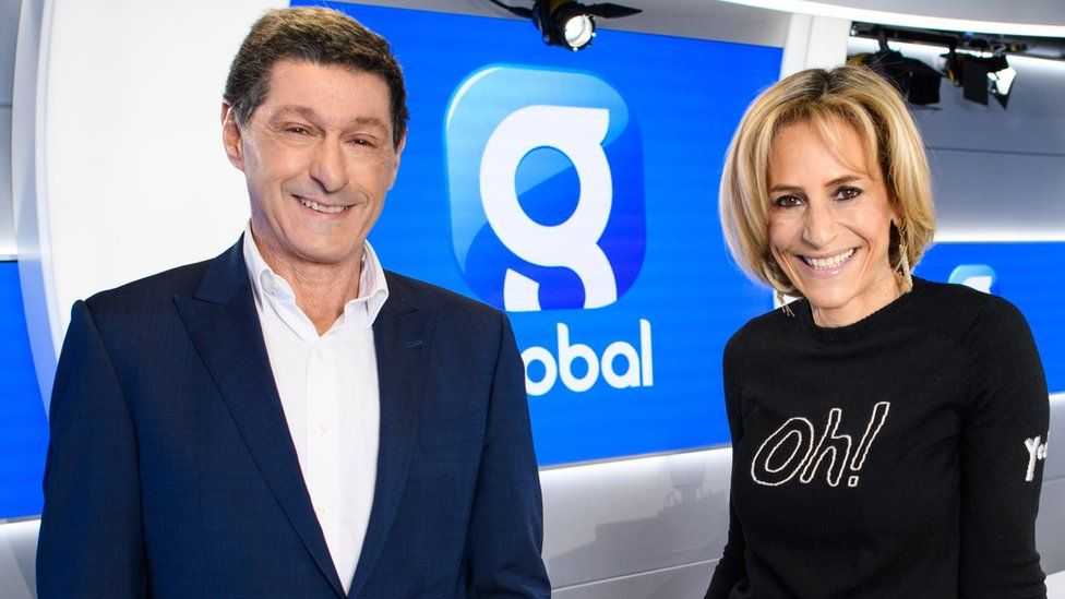 Jon Sopel and Emily Maitlis in the Global studio