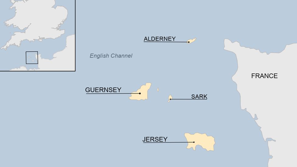 map of the Channel Islands