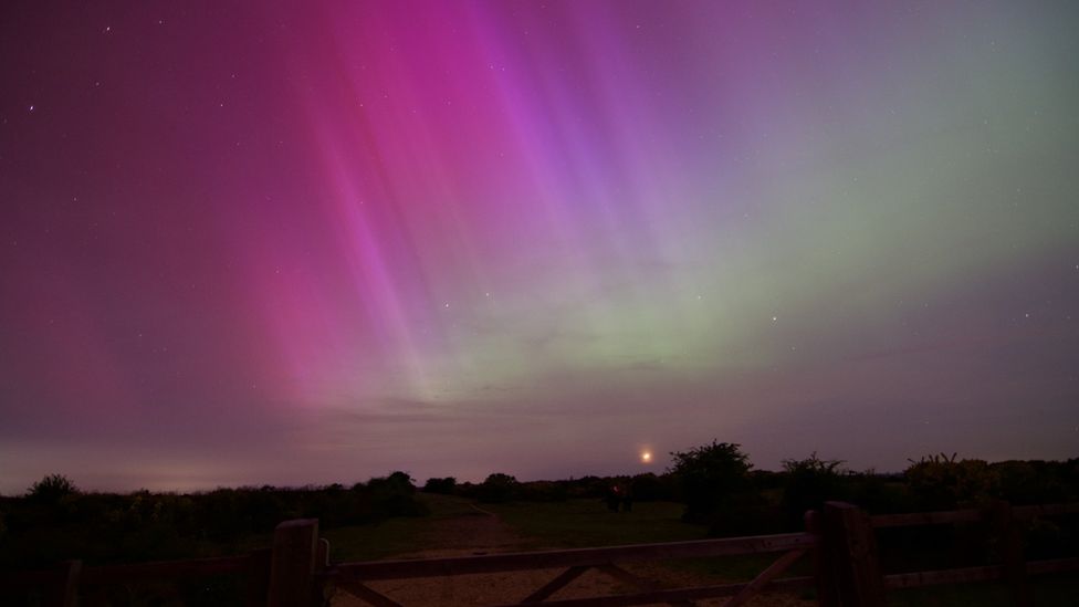 The skies above the New Forest on Friday