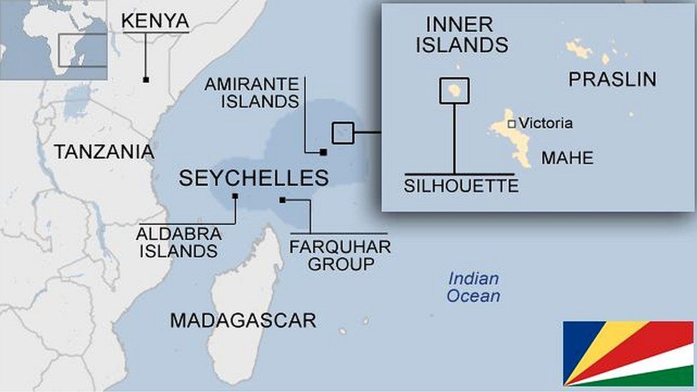 Map of Seychelles