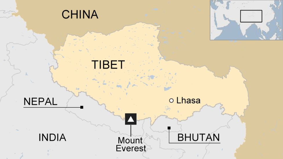 Map of Tibet