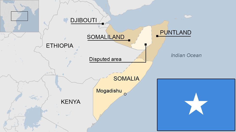 map of Somalia