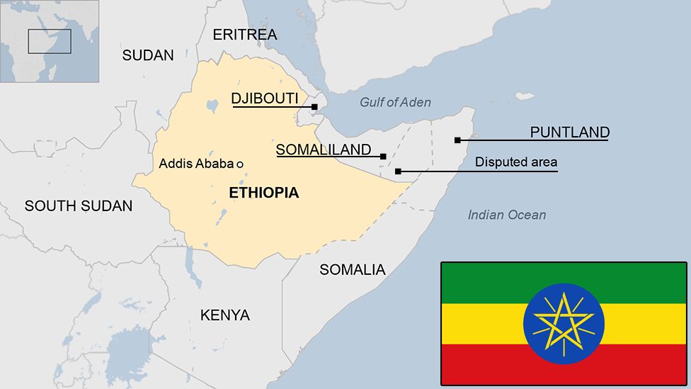 Map of Ethiopia