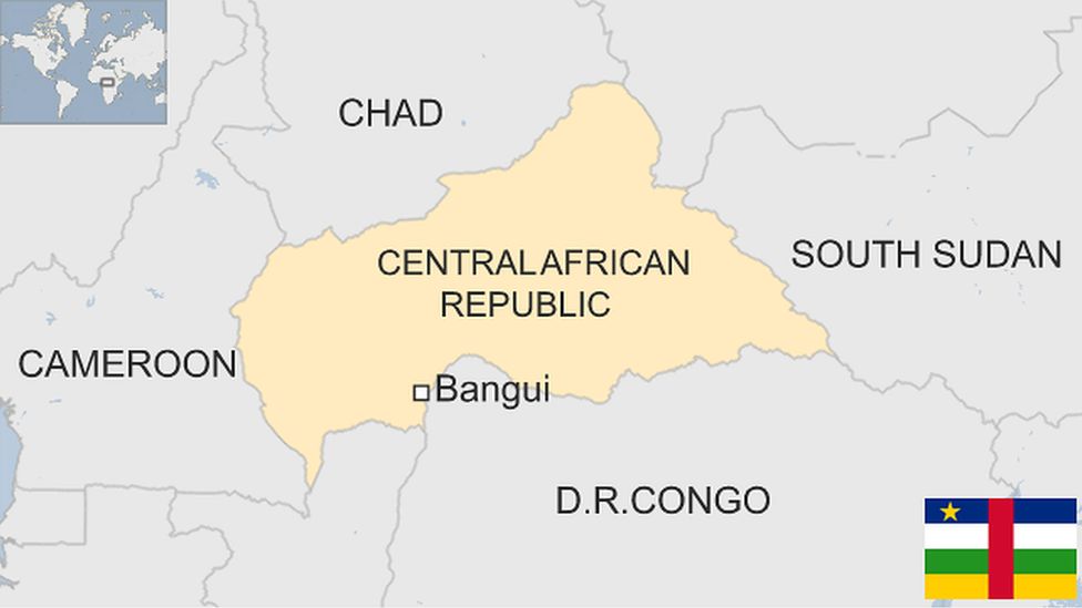 Map of Central African Republic