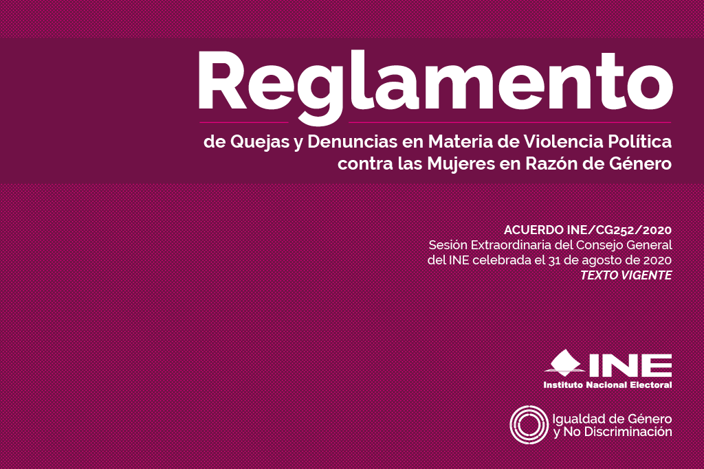 Reglamento de Quejas y Denuncias en Materia de Violencia Política Contra las Mujeres en Razón de Género