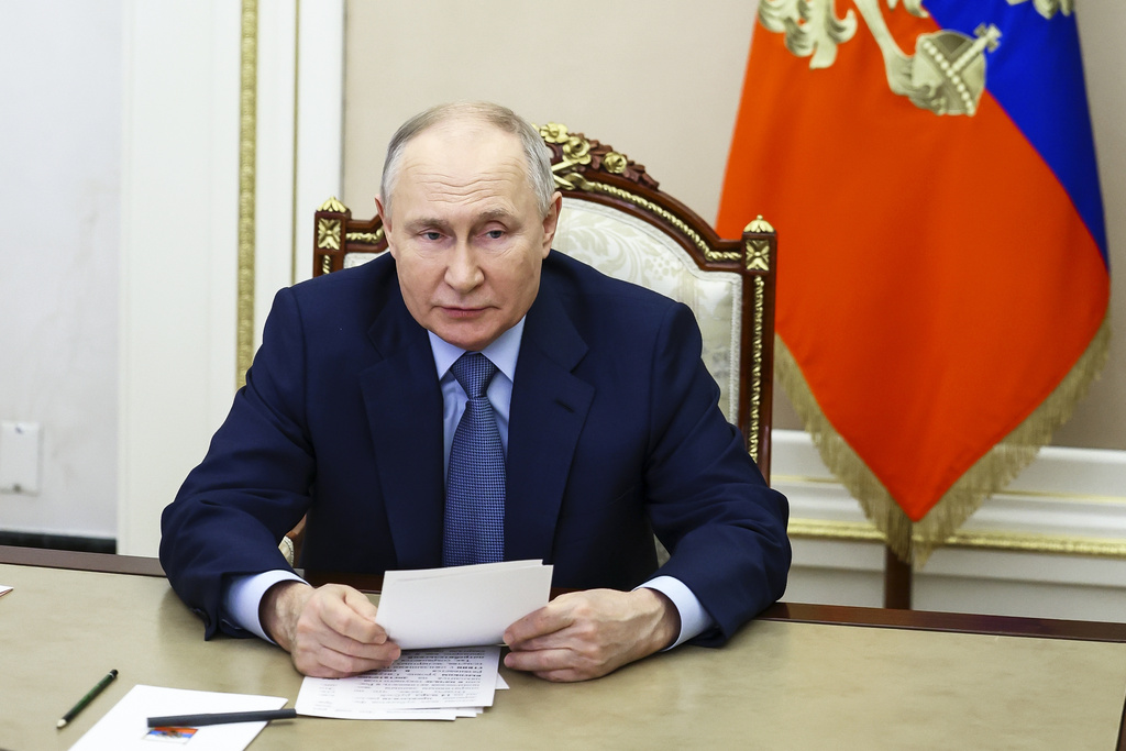 俄罗斯总统普京。美联社