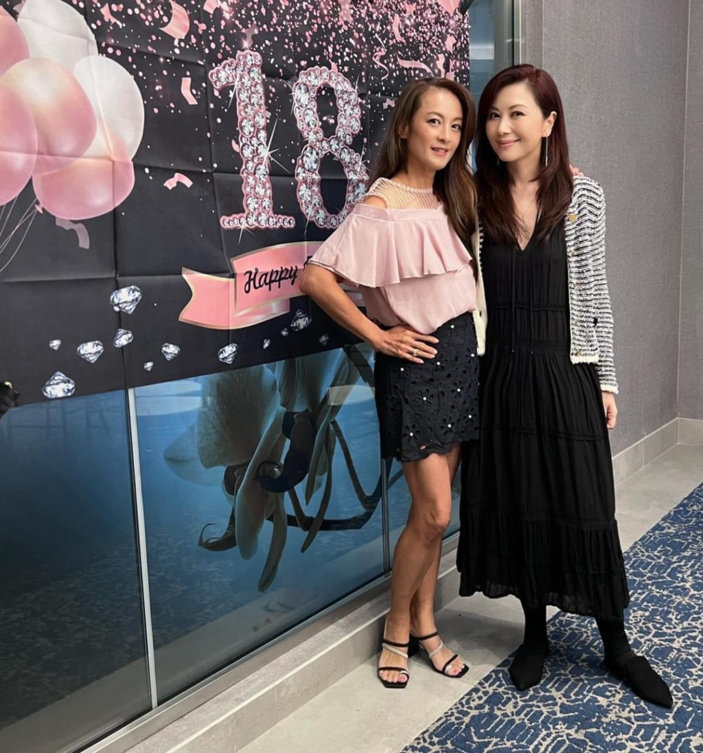 杨宝玲出席林颖娴女儿18岁生日会。