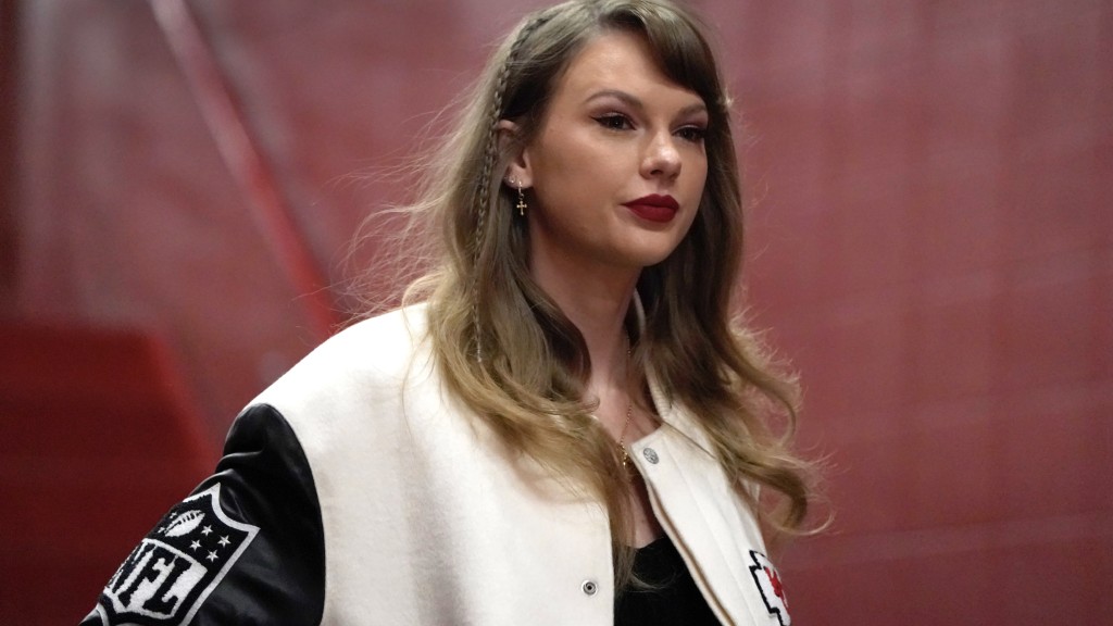 Taylor Swift影響力驚人，與NFL球星撻着即令該項運動收視大幅成長。  ‘