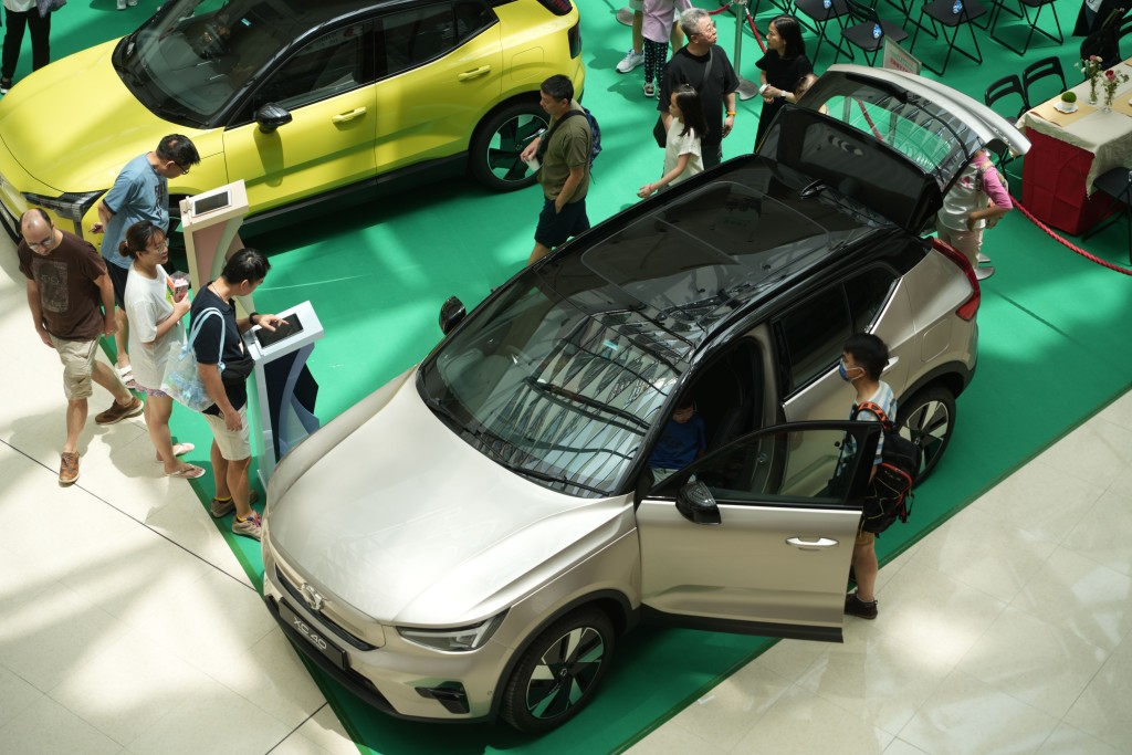 現場展出Volvo三部純電動車，包括XC40、EX30、C40，不同型號的個性化配置，正貼合今時今日的駕駛潮流。