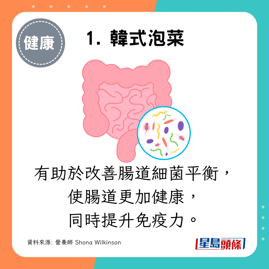 有助於改善腸道細菌平衡，使腸道更加健康，同時提升免疫力。