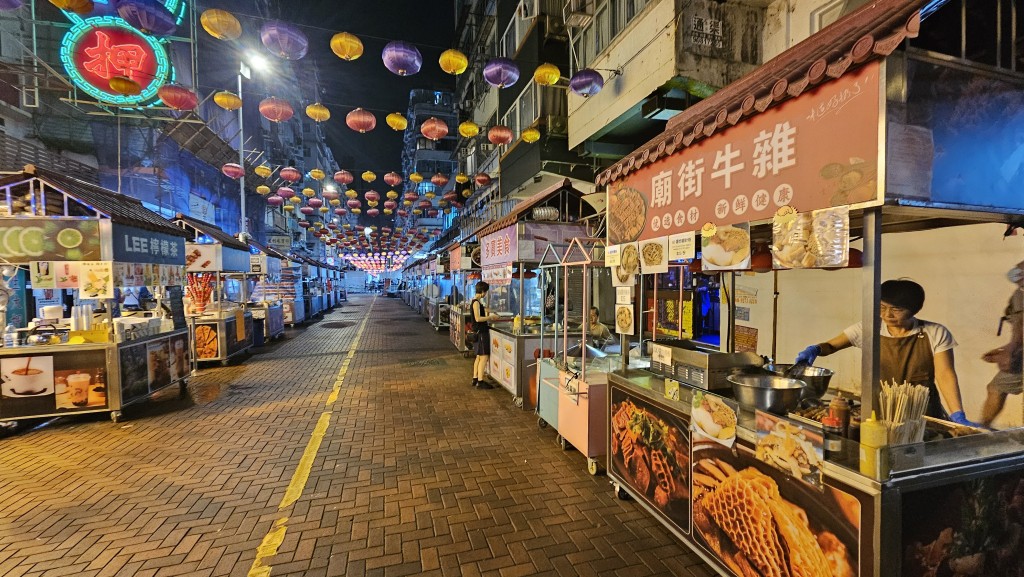 廟街夜市需暫停營業。