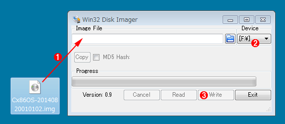 Image Writer for Microsoft Windows��Chromium OS��USB�������ɏ�������