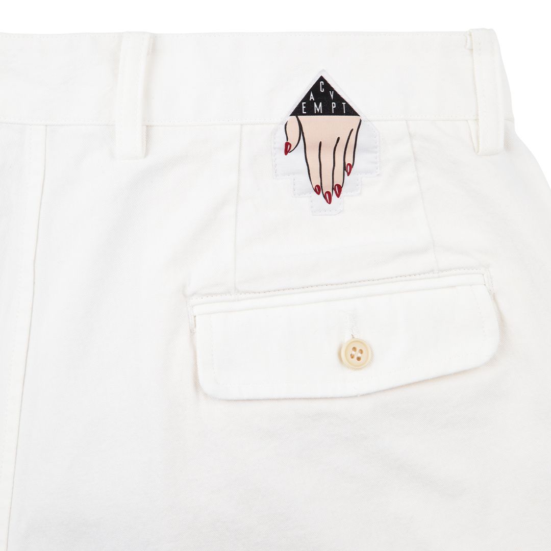 【ラスト1点（S）】Two Tuck Pants White