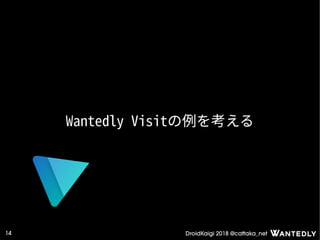 DroidKaigi 2018 @cattaka_net14
Wantedly Visitの例を考える
 