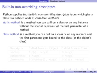 Object-oriented Programming in Python