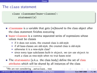 Object-oriented Programming in Python