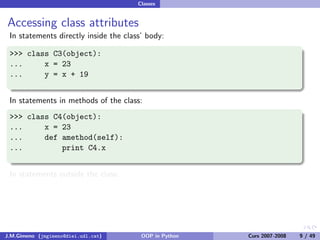 Object-oriented Programming in Python