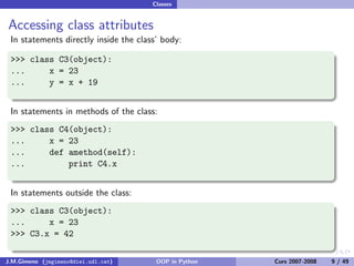 Object-oriented Programming in Python