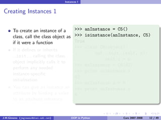 Object-oriented Programming in Python