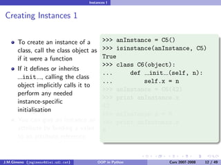 Object-oriented Programming in Python