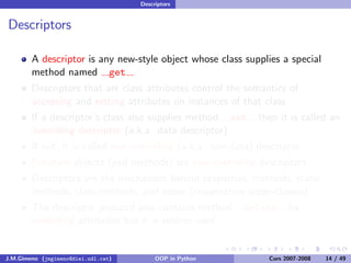 Object-oriented Programming in Python