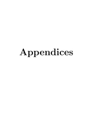 Appendices
 