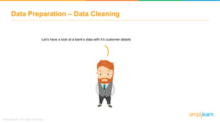 Data Preparation – Data Cleaning
Let’s have a look at a bank’s data with it’s customer details
 