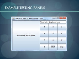 EXAMPLE TESTING PANELS
 