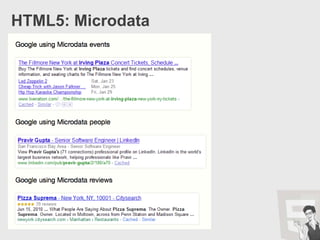 HTML5: Semanticstypical html4 page structure
